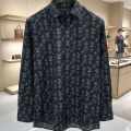 Louis Vuitton Monogram Black Premium Cotton Shirt-thumb-3