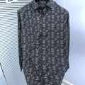 Louis Vuitton Monogram Black Premium Cotton Shirt-thumb-2