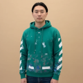 Off White Green Premium Quality Hoodie-thumb-0