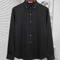 Loewe Embroidered Black Premium Cotton Shirt-thumb-0