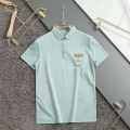 Burberry Sky Blue Premium Exclusive Polo T-shirt-thumb-1
