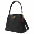 Coach Willow Bucket Laurel Black Tote Hobo Bag-thumb-6