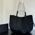 Polène Suede Black Leather Tote Bag-thumb-0