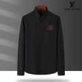 Louis Vuitton Monogram Black Premium Cotton Shirt-thumb-0