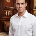 Versace White Premium Quality Cotton Shirt-thumb-1