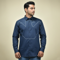 Emporio Armani Navy Blue Premium Quality Shirt-thumb-1