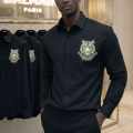 Balmain Embroidered Black Premium Cotton Shirt-thumb-0