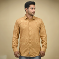 Burberry Mustard Premium Quality Shirt-thumb-1