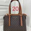 Michael Kors Voyager Medium Logo Brown Tote Bag-thumb-0