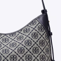 Tory Burch Monogram Black Contrast Embossed Tote Bag-thumb-3