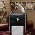 Bvlgari Serpenti Forever Top Black Shoulder Bag-thumb-0