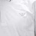 Giorgio Armani Embroidered logo White Polo T-shirt-thumb-4