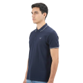 Giorgio Armani Embroidered logo Dark Blue Polo T-shirt-thumb-1