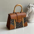Goyard Saigon Premium Brown PM Handle Bag-thumb-0