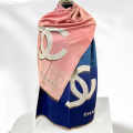 Chanel Pink & Blue Semi Wollen Stole-thumb-0