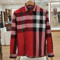Burberry Red Premium Quality Shirt-thumb-1