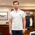 Ralph Lauren White Premium Collar T-shirt-thumb-3