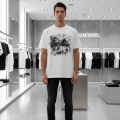 Balenciaga White Premium Quality T-shirt-thumb-0