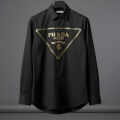 Prada Black Premium Quality Cotton Shirt-thumb-1