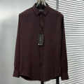 Emporio Armani Wine Premium Quality Stretchable Shirt-thumb-0