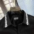 Versace Black Premium Quality Cotton Shirt-thumb-4