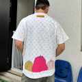 Louis Vuitton White Embroidery Logo Premium Baggy Fit T-shirt-thumb-1