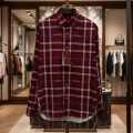 Gucci Wine Premium Quality Cotton Shirt-thumb-0