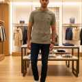 Burberry Grey Premium Quality T-shirt-thumb-0