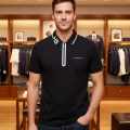 Hackett Black Premium Quality Polo T-shirt-thumb-0