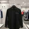 Armani Exchange Black Premium Quality Cotton Shirt-thumb-2