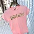 Moschino Pink Premium Quality Women T-shirt-thumb-1