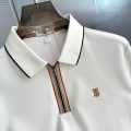 Burberry White Premium Exclusive Polo T-shirt-thumb-2