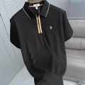 Burberry Black Premium Exclusive Polo T-shirt-thumb-1