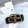 Balenciaga Black Premium Quality Leather Belt-thumb-4