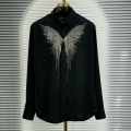 Emporio Armani butterfly Print Black Premium Shirt-thumb-0