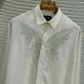 Emporio Armani butterfly Print White Premium Shirt-thumb-1