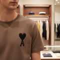 Ami Brown Premium Quality Heart Logo T-shirt-thumb-3