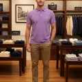 Ralph Lauren Purple Premium Collar T-shirt-thumb-0