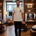 Ralph Lauren White Premium Collar T-shirt-thumb-2