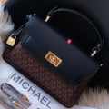 Michael Kors Kelly Black Top Handle Bag-thumb-0