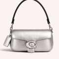 Coach Tabby Puffy Silver Tote Bag-thumb-0
