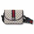 Gucci Ophidia Broad Blue Studded Belt Crossbody Bag-thumb-0