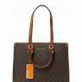 Michael Kors On The Go Series Brown Top Handle Bag-thumb-0