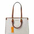 Michael Kors On The Go Series White Top Handle Bag-thumb-0