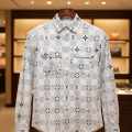Louis Vuitton Monogram White Premium Cotton Shirt-thumb-3