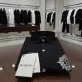 Balmain Embroidered Black Premium Cotton Shirt-thumb-2