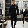 Balmain Embroidered Black Premium Cotton Shirt-thumb-0