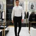 Balmain Embroidered White Premium Cotton Shirt-thumb-0