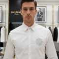Balmain Embroidered White Premium Cotton Shirt-thumb-1