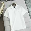 Brunello Cucinelli White Embroidery Premium Polo T-shirt-thumb-0